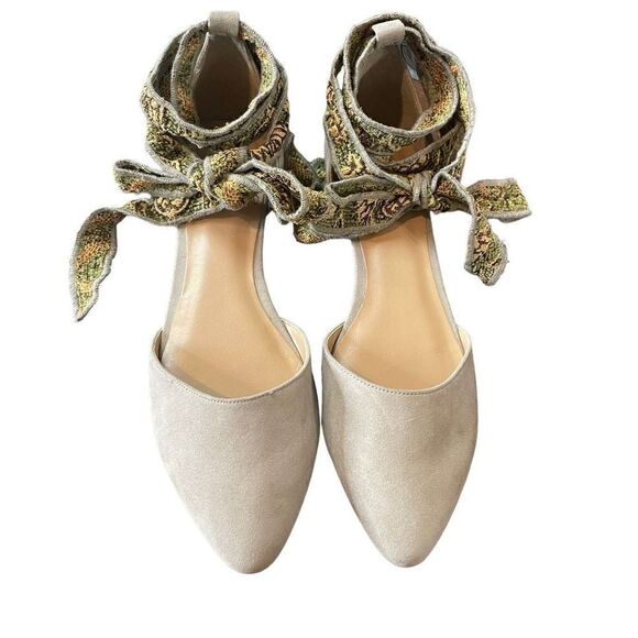 New Indigo Rd. Women's Gedney Faux Suede Ankle Wrap Flats Size 8.5M - Picture 3 of 9